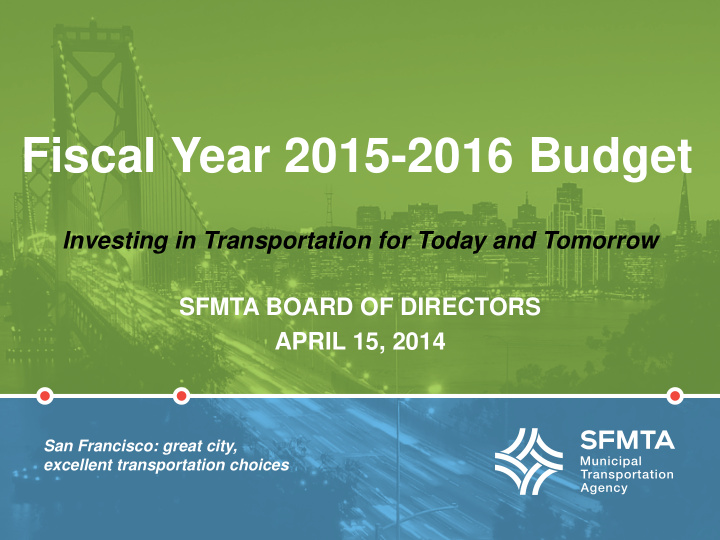 fiscal year 2015 2016 budget