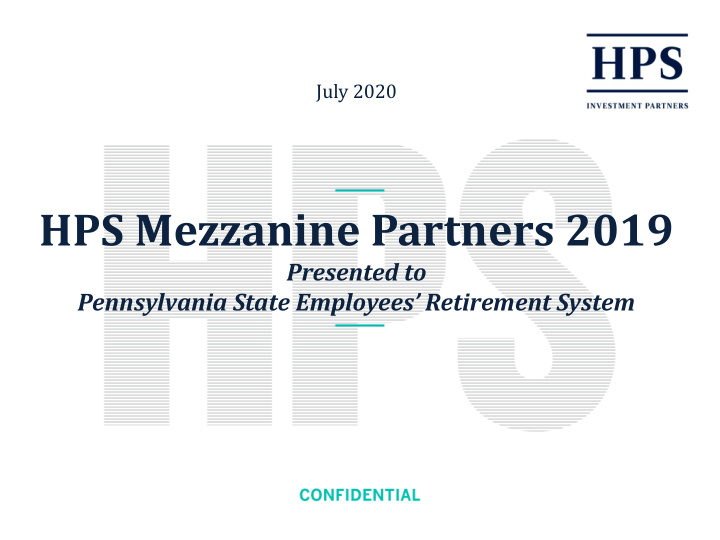 hps mezzanine partners 2019