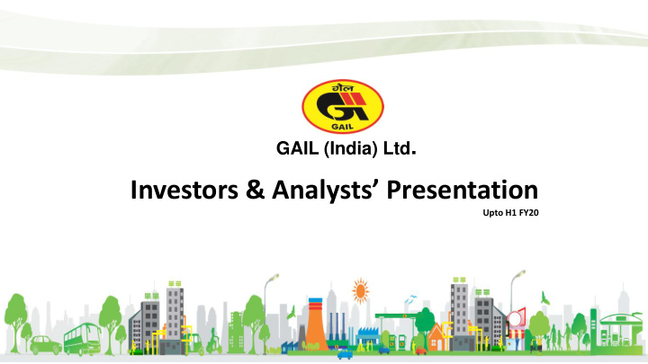 investors analysts presentation
