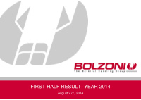 first half result year 2014