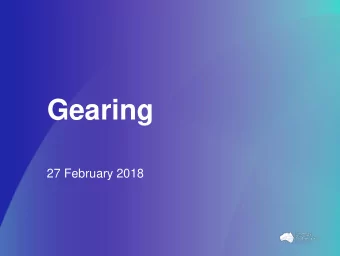 Gearing  27 February 2018  Relationship between Gearing and WACC   Modigliani and Miller