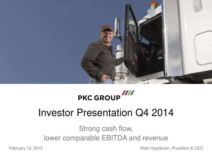 investor presentation q4 2014