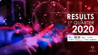 2020  1  MAIN  HIGHLIGHTS  2 HIGHLIGHTS |  | 1Q20  RECURRING NET  EXPANDED LOAN  INCOME:  IN