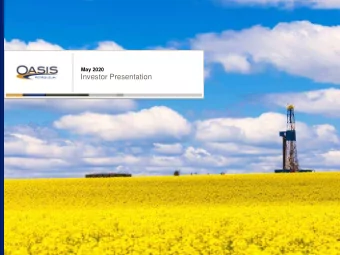 Investor Presentation  Forward-Looking / Cautionary Statements  Forward-Looking Statements