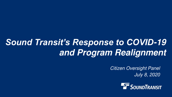 sound transit s response to covid 19