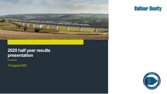 2020 half year results  presentation  12 August 2020  Leo Quinn  Group Chief Executive  COVID-19