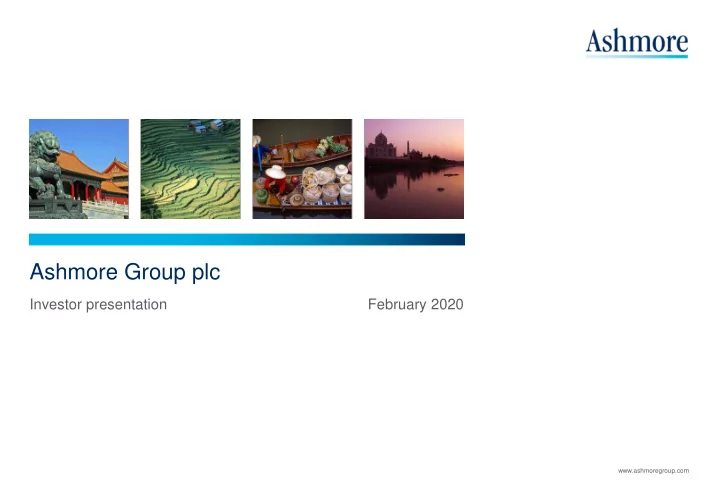 ashmore group plc