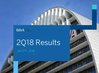2Q18 Results July 27 th , 2018  2Q18 Results July 27 th 2018 / 2  Disclaimer  This document is only