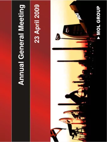 Annual General Meeting  23 April 2009  Disclaimer  2008 Fourth Quarter and Full Year Results
