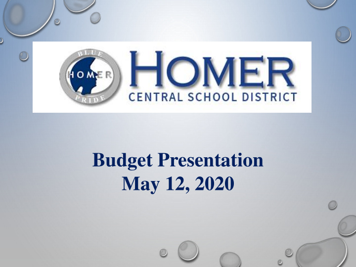 budget presentation