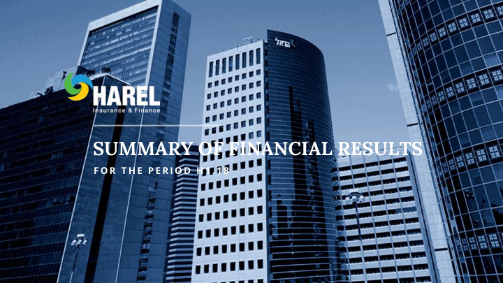 summary of financial results