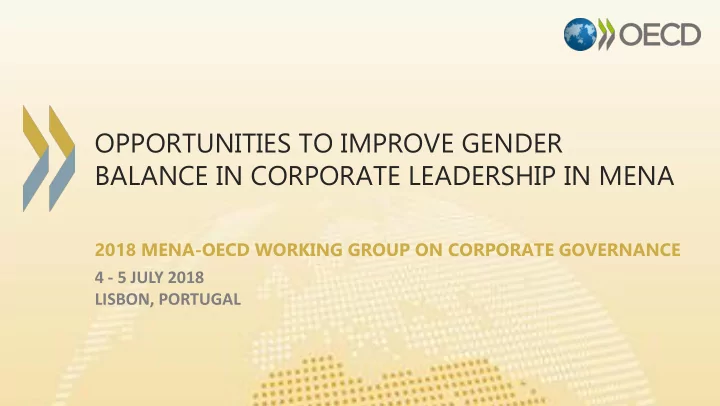 balance in corporate leadership in mena