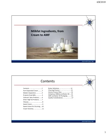 Contents  Contents.....2  Butter