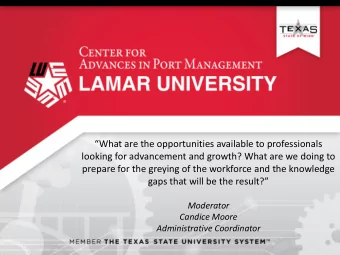 What are the opportunities available to professionals  looking for advancement and growth? What