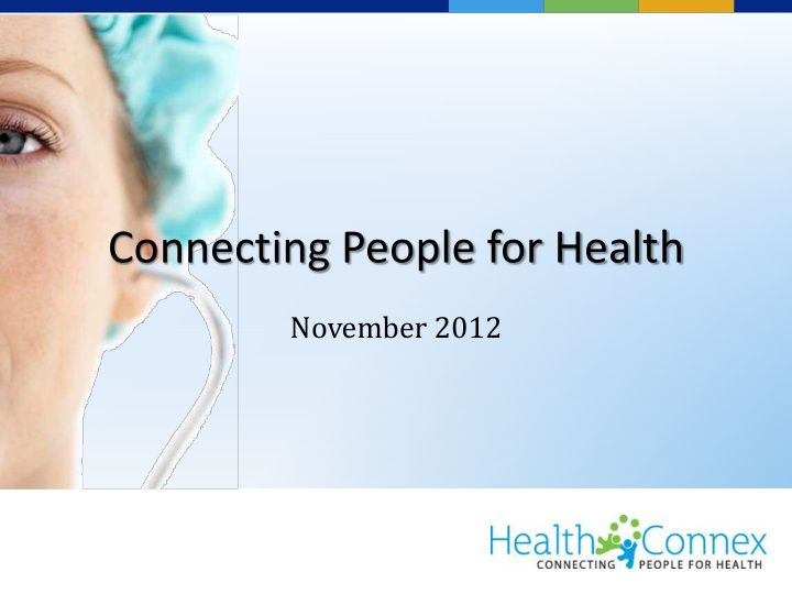 connecting people for health