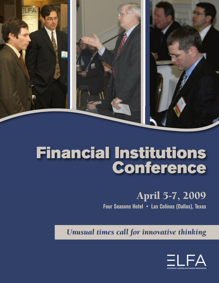 financial institutions financial institutions conference