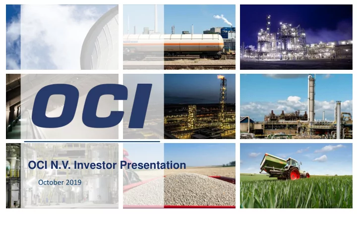 oci n v investor presentation