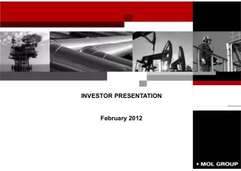 INVESTOR PRESENTATION  February 2012  DISCLAIMER  &quot;T  &quot;This presentation and the