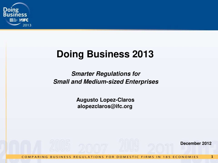 doing business 2013