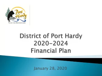 January 28, 2020  2020  Capital Projects &amp;  Funding Sources  Gener  neral G  Gover  ernm  nmen