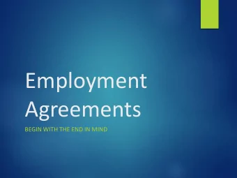 Agreements  BEGIN WITH THE END IN MIND  INTROCUTION  The vast majority of city and county