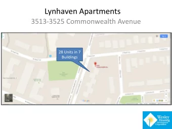 Lynhaven Apartments  3513-3525 Commonwealth Avenue  28 Units in 7  Buildings  Lynhaven Apartments