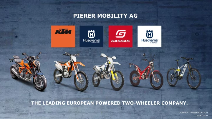 pierer mobility ag