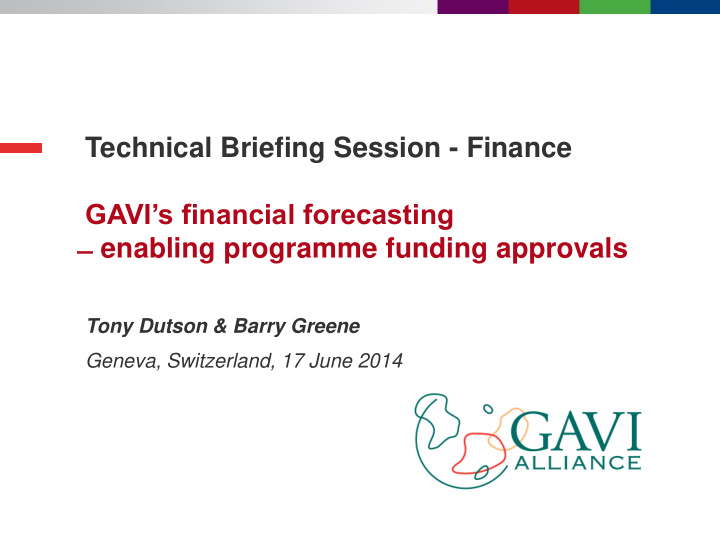 gavi s financial forecasting enabling programme funding