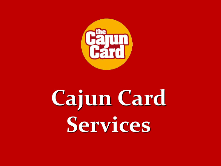 cajun card