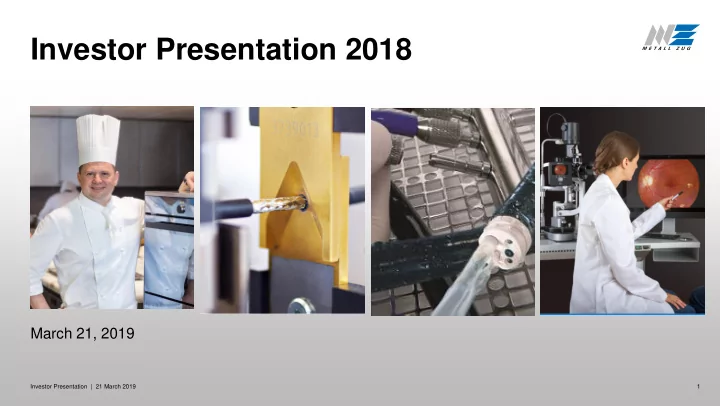 investor presentation 2018
