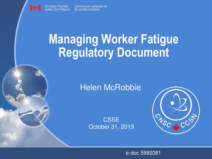 managing worker fatigue