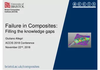 Failure in Composites:  Filling the knowledge gaps  Giuliano Allegri  ACCIS 2018 Conference