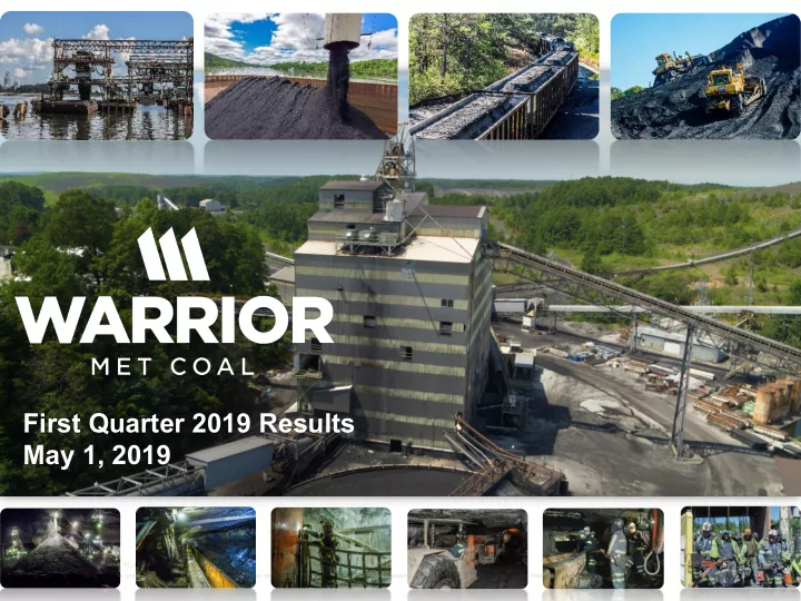 first quarter 2019 results may 1 2019