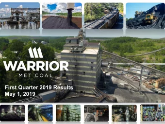 First Quarter 2019 Results  May 1, 2019  PRELIMINARY | SUBJECT TO FURTHER REVIEW AND EVALUATION