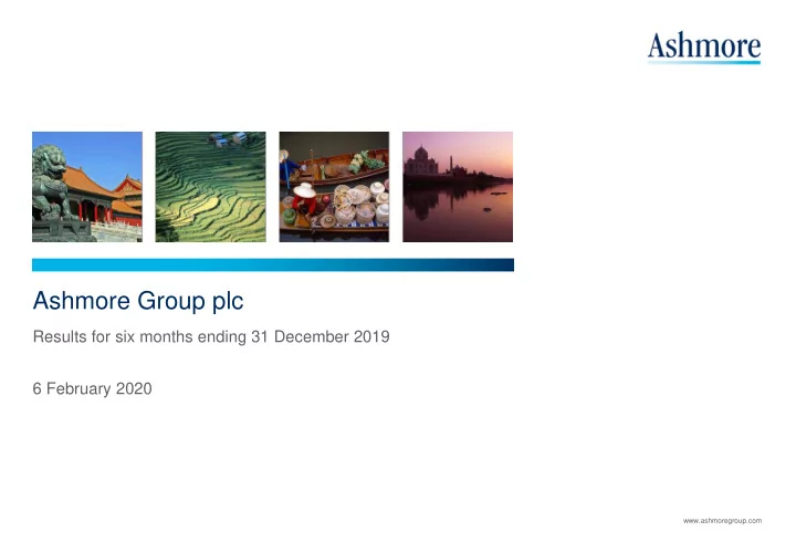 ashmore group plc
