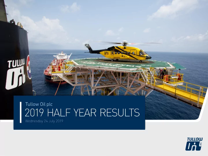 2019 half year results