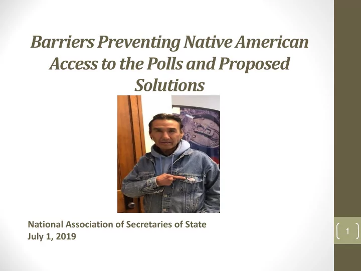 access to the polls and proposed
