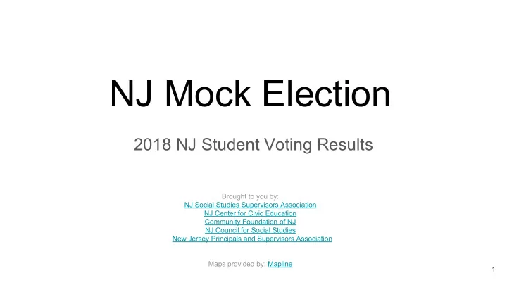 nj mock election