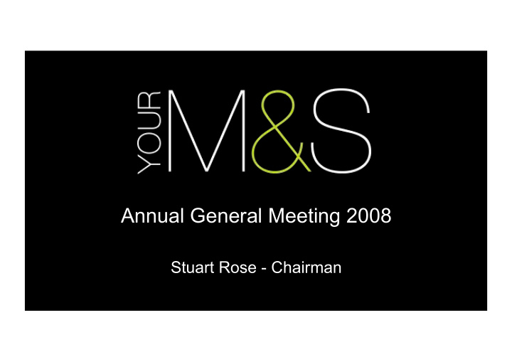 annual general meeting 2008