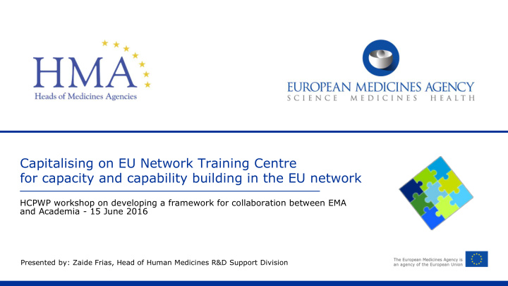 capitalising on eu network training centre for capacity