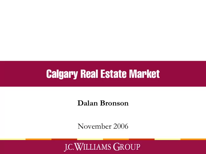 calgary real estate market