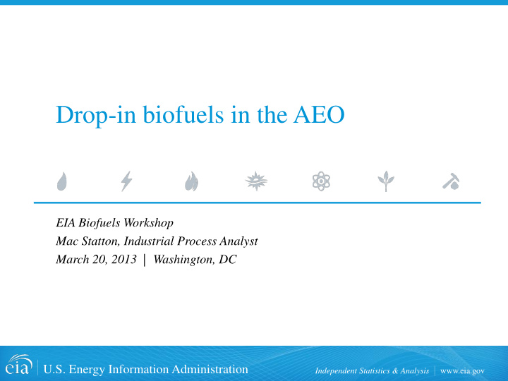 drop in biofuels in the aeo