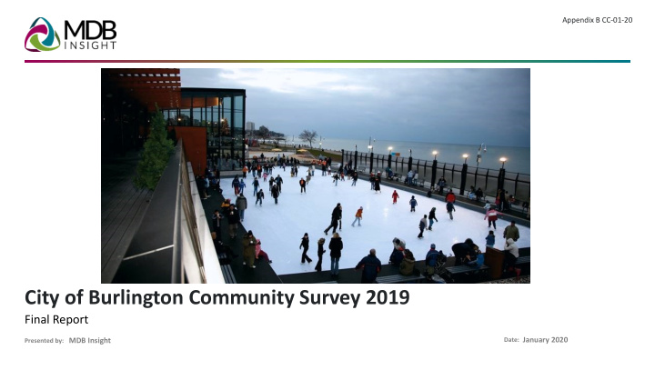 city of burlington community survey 2019