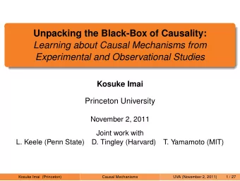 Unpacking the Black-Box of Causality:  Learning about Causal Mechanisms from  Experimental and