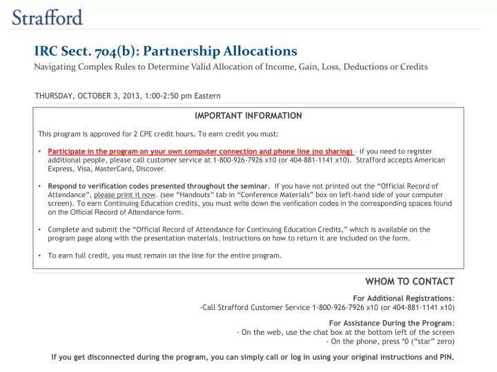 irc sect 704 b partnership allocations