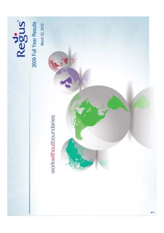 2009 Full Year Results  March 22, 2010  1  Caution statement  This presentation may contain forward