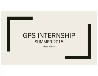 GPS INTERNSHIP  SUMMER 2018  Malia Martin  Goal of the internship    Introduction into the dairy