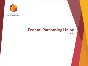 Federal Purchasing Union  2017  Federal Purchasing Union - today  GEOGRAPHY ACTIVITIES  96