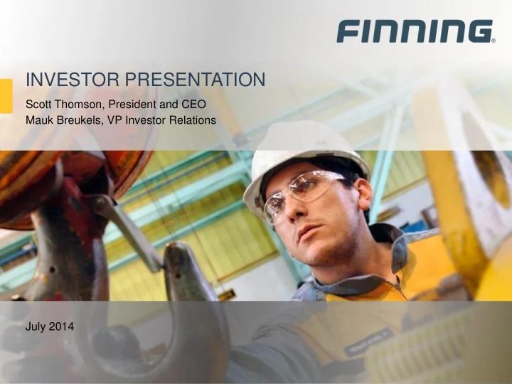 investor presentation