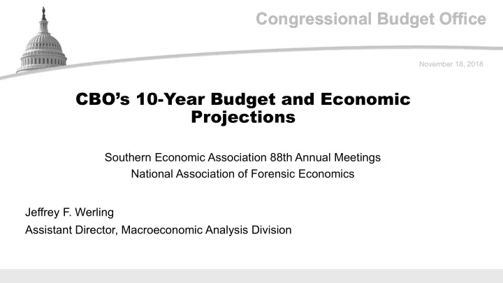 congressional budget office congressional budget office